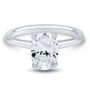 lab grown diamond oval solitaire engagement ring in 14k white gold &#40;2 ct.&#41;