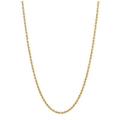 Rope Chain Necklace in 14K Yellow Gold, 1.3mm, 24”
