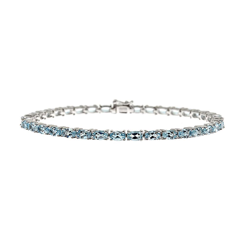 Aquamarine Beaded Bracelet – Pretty Shiny Beads