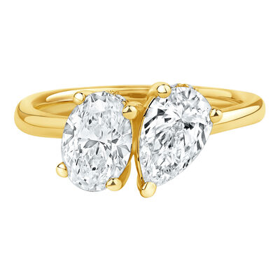 Arden Lab Grown Diamond Toi et Moi Engagement Ring in 14K Gold (2 1/5 ct. tw.)