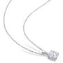 Moissanite Solitaire Pendant in Sterling Silver &#40;1 ct.&#41;