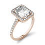 Radiant-Cut Moissanite Halo Ring in 14K Rose Gold &#40;3 ct. tw.&#41;
