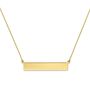 Mini Bar Necklace in 14K Yellow Gold