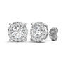 Lab Grown Diamond Round Halo Earrings in 14K White Gold &#40;2 ct. tw.&#41;