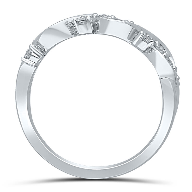 1/3 ct. tw. Diamond Twist Ring in 10K White Gold