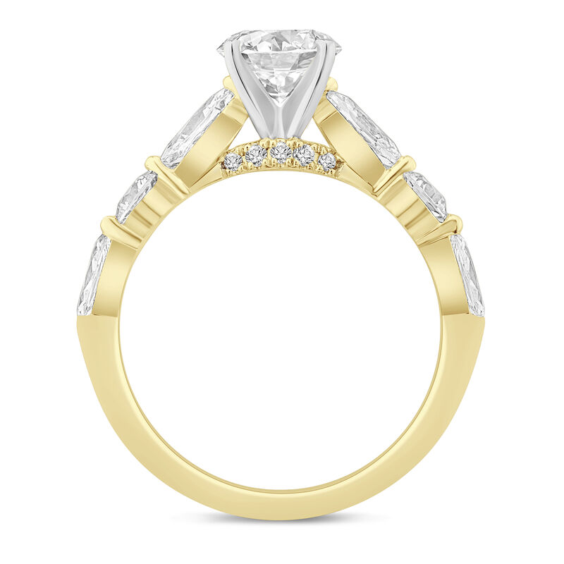 1 ct. tw. Lab Grown Diamond Semi-Mount Engagement Ring in 14K Yellow Gold &#40;Setting Only&#41;