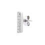 Single Diamond Stud Earring Bar in 10K White Gold