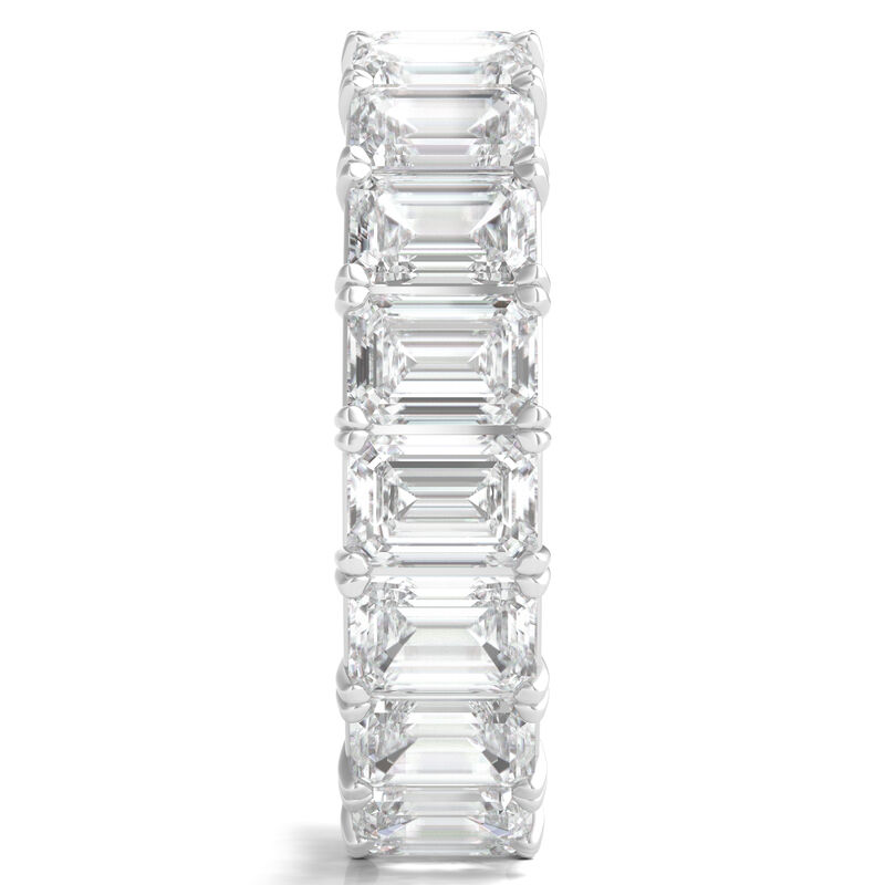 7 Ct. Tw. Emerald-Cut Diamond Eternity Band Ring | Platinum | White | Size 7.5 | Signature Collection