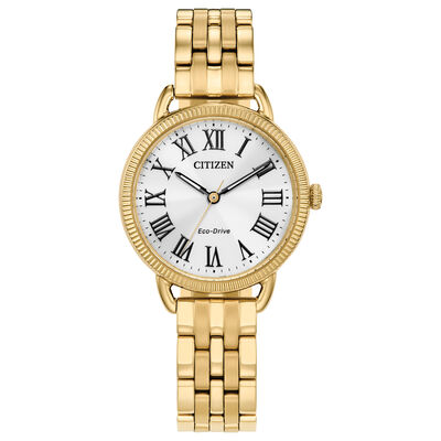 Women’s Eco-Drive Watch in Yellow Gold-Tone Stainless Steel, 29MM