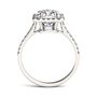 Radiant-Cut Moissanite Halo Ring in 14K White Gold &#40;3 ct. tw.&#41;