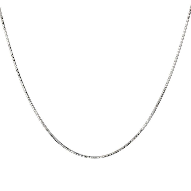 8-Sided Box Chain in Sterling Silver, 22&quot;