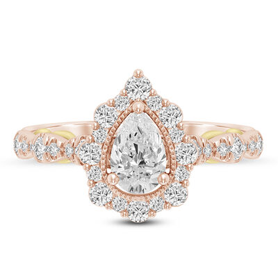 TRULY™ Zac Posen 1 ct. tw. Diamond Engagement Ring in 14K Rose Gold