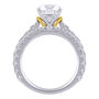 Natalia Lab Grown Diamond Bridal Set in in 14K White &amp; Yellow Gold &#40;4 ct. tw.&#41;