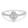 Oval Burst Halo Engagement Ring in 14K White Gold &#40;1/2 ct. tw.&#41;