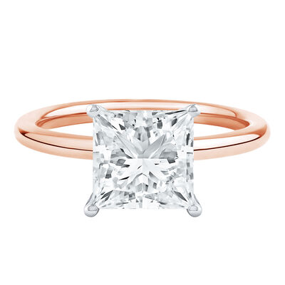 Lab Grown Diamond Princess-Cut Solitaire Engagement Ring (3 ct.)