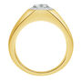 Men&#39;s Lab Grown Diamond Solitaire Brushed Band in 10K Gold &#40;1 ctw.&#41;