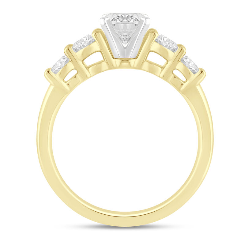 Lab Grown Diamond Five-Stone Engagement Ring in 14K Gold &#40;2 ct. tw.&#41;