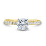 1/3 ct. tw. Lab Grown Diamond Semi-Mount Engagement Ring in 14K Yellow Gold &#40;Setting Only&#41;