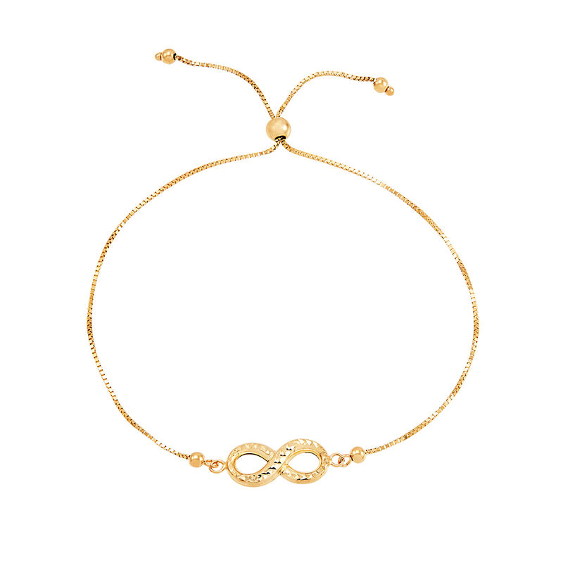 Infinity Bolo Bracelet in 14K Yellow Gold | Helzberg Diamonds