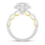 Lab Grown Diamond Princess-Cut Halo Engagement Ring in 14K Gold &#40;2 3/4 ct. tw.&#41;