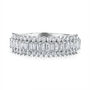 Baguette &amp; Round Diamond Band in 10K White Gold &#40;3/4 ct. tw.&#41;