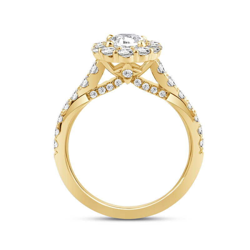 Esme Oval Lab Grown Diamond Engagement Ring in 18K Gold &#40;2 ct. tw.&#41;