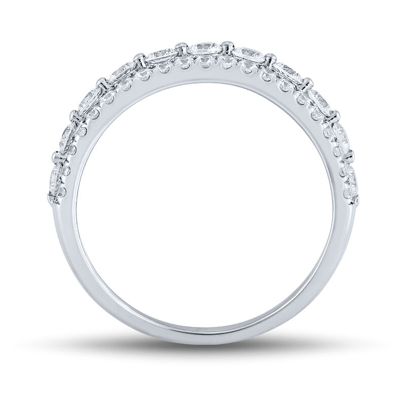 Lab Grown Diamond Anniversary Band with Open Row in 14K White Gold &#40;1 ct. tw.&#41;