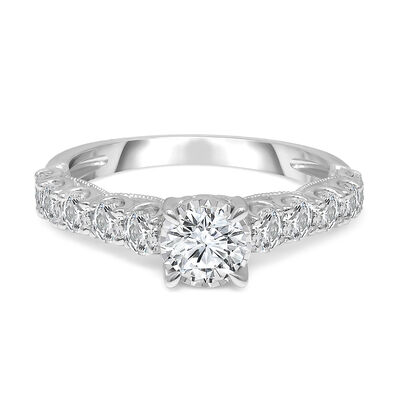 Diamond Engagement Ring in 10K White Gold (1 1/2 ct. tw.)
