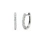 1/2 ct. tw. Diamond Huggie Hoop Earrings in 10K White Gold