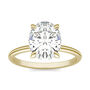 Lab-Created Moissanite Solitaire Engagement Ring in 14K Yellow Gold &#40;3 ct. tw.&#41;
