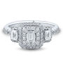 Three-Stone Emerald-Cut Diamond Engagement Ring in 14K White Gold &#40;1 ct. tw.&#41;
