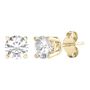 1 ct. tw. Round Diamond 4-Prong Stud Earrings in 14K Yellow Gold