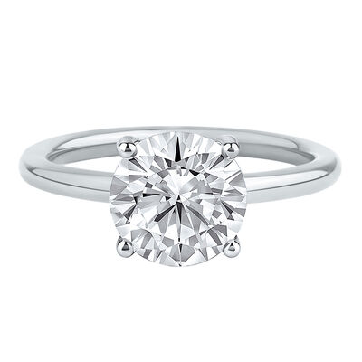 Lab Grown Diamond Round Solitaire Engagement Ring in 14K Gold (2 ct.)