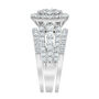 Three-Piece Diamond Cluster Bridal Set in 14K White Gold &#40;2 ct. tw.&#41;