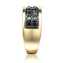 Black Diamond Men&rsquo;s Ring in 10K Yellow Gold &#40;1 1/2 ct. tw.&#41;