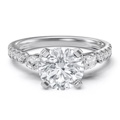 Diamond Semi-Mount Engagement Ring in 14K White Gold (1/5 ct. tw.)