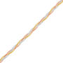 Herringbone Chain in 10K Yellow, White and Rose Gold, 18&quot;