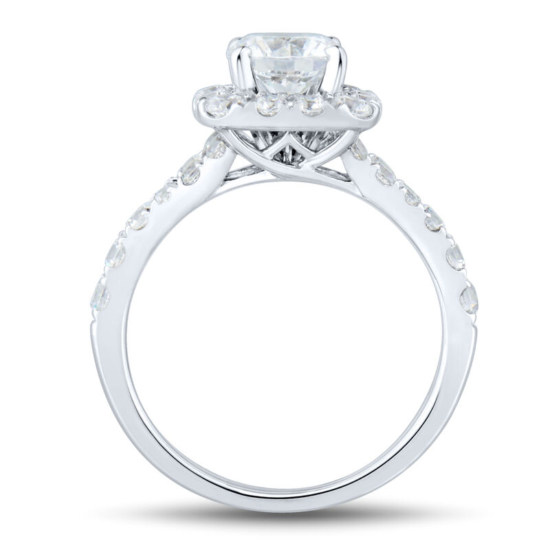 1 ct. tw. Lab Grown Diamond Semi-Mount Engagement Ring in 14K White Gold &#40;Setting Only&#41;