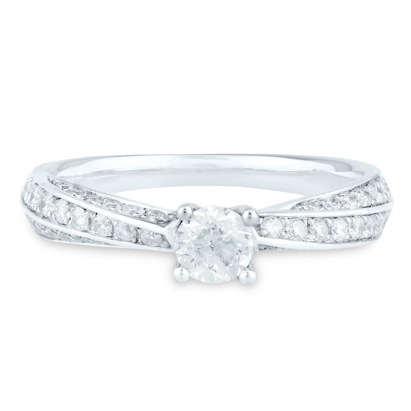 Diamond Engagement Ring in 14K White Gold &#40;3/4 ct. tw.&#41;