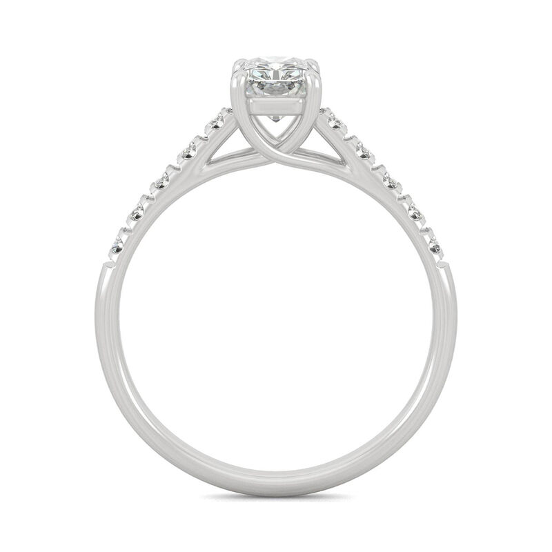 Radiant-Cut Moissanite Ring in 14K White Gold &#40;1 3/8 ct. tw.&#41;