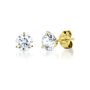 1 ct. tw. Diamond 3-Prong Stud Earrings in 14K Yellow Gold
