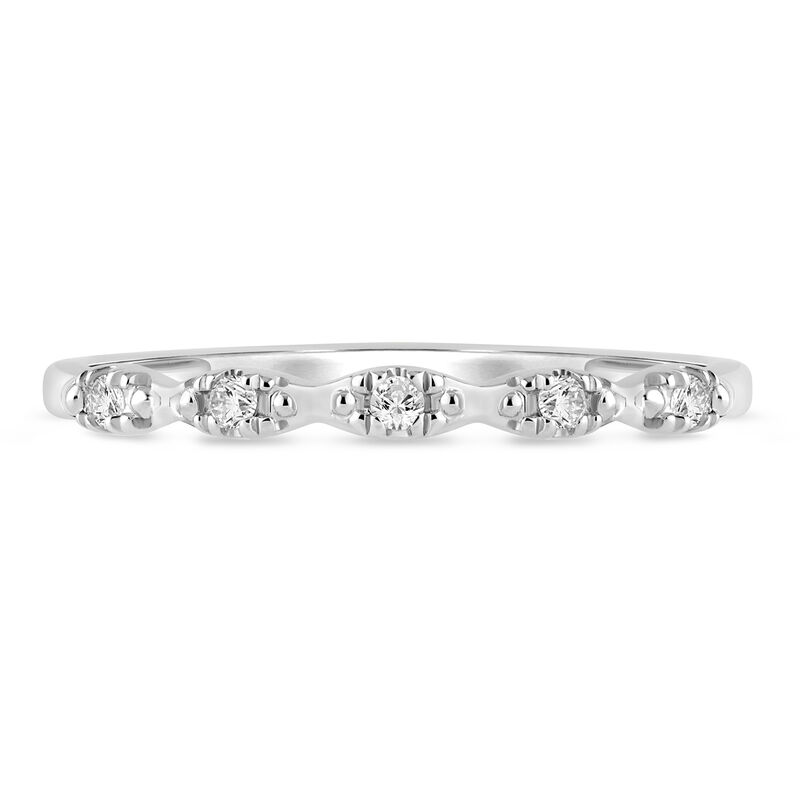 Lab Grown Diamond Accent Faux Marquise Band