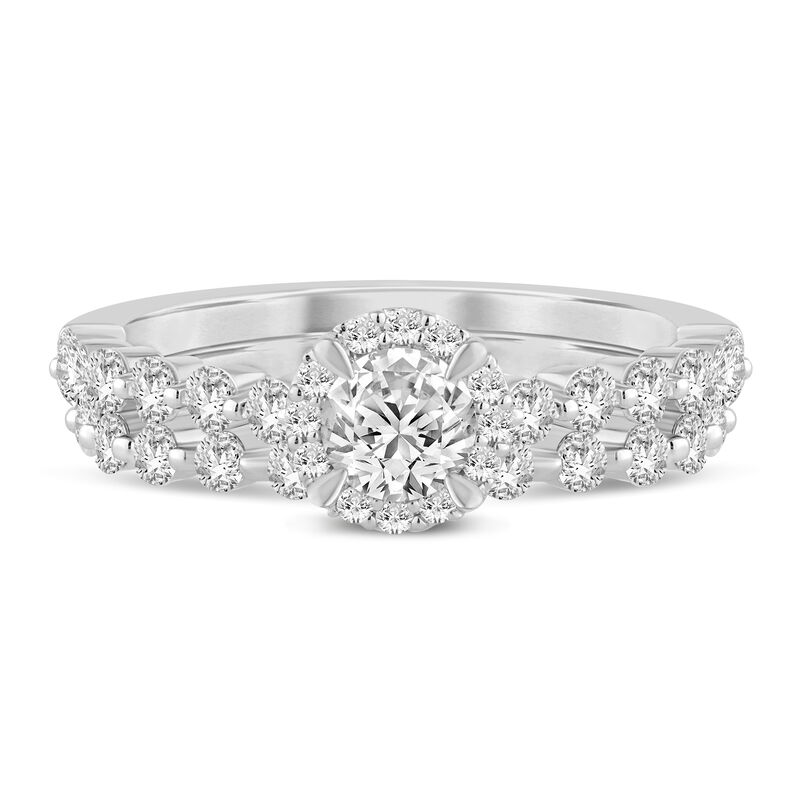 Diamond Halo Engagement Ring Set &#40;1 ct. tw.&#41;