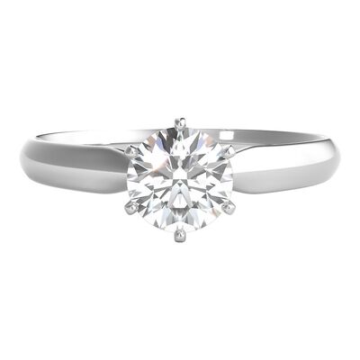 3/4 ct. tw. Prima Diamond Solitaire Engagement Ring in 14K Gold