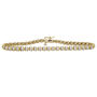 Diamond Double Row Bracelet in 10K Yellow Gold