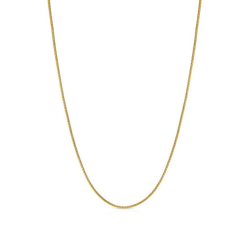 Adjustable Popcorn Chain in 14K Yellow Gold, 22&quot;