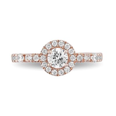 Enchanted Disney Cinderella 3/4 ct. tw. Diamond Engagement Ring in 14K Rose Gold