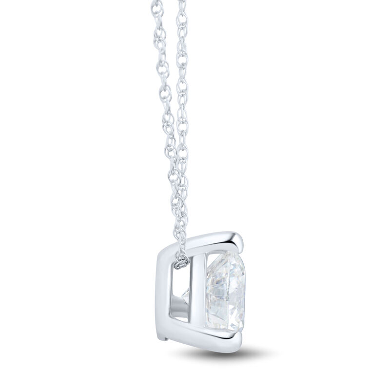 Lab Grown Diamond  Solitaire Pendant in 14K White Gold &#40;1 ct. tw.&#41; 