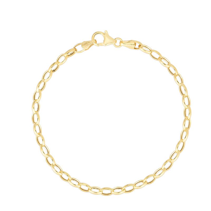 yellow gold charm bracelet