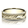 Men&rsquo;s Engraved Wheat Pattern Wedding Band